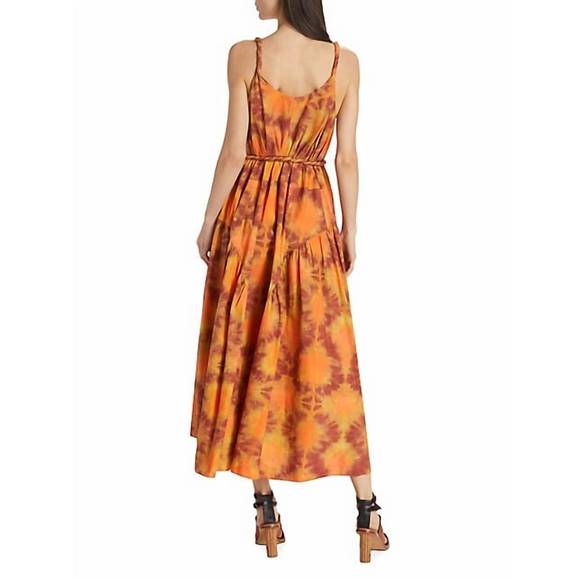 NEW ULLA JOHNSON valentina dress in red topaz - Picture 2 of 3